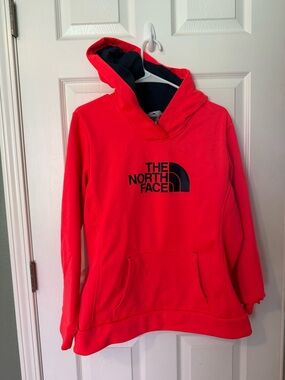The North Face women’s ' orange/pink Pullover Hoodie